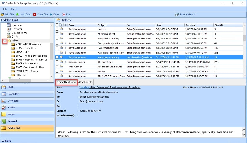 BitRecover Exchange Recover