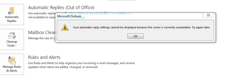 automatic reply not working problem