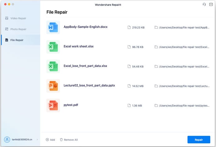 reparo de arquivo zip com o wondershare repairit