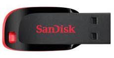 recuperação de sandisk usb flash drive