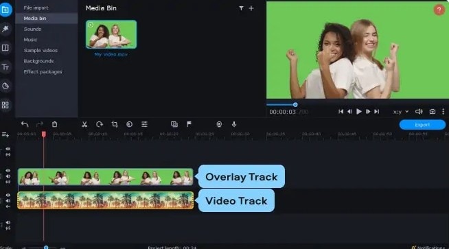 how to change background in a video