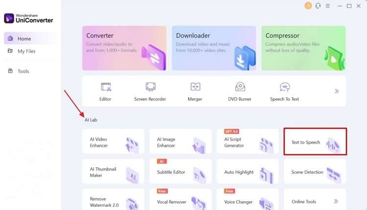 access text to speech uniconverter