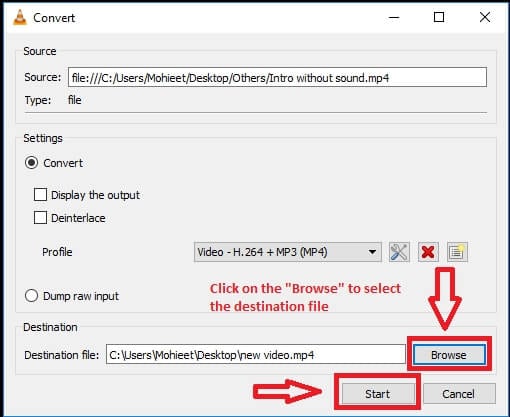 juntar os vídeos com o VLC passo 4