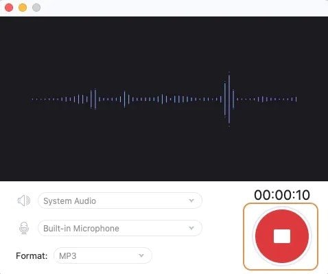 Start audio recording